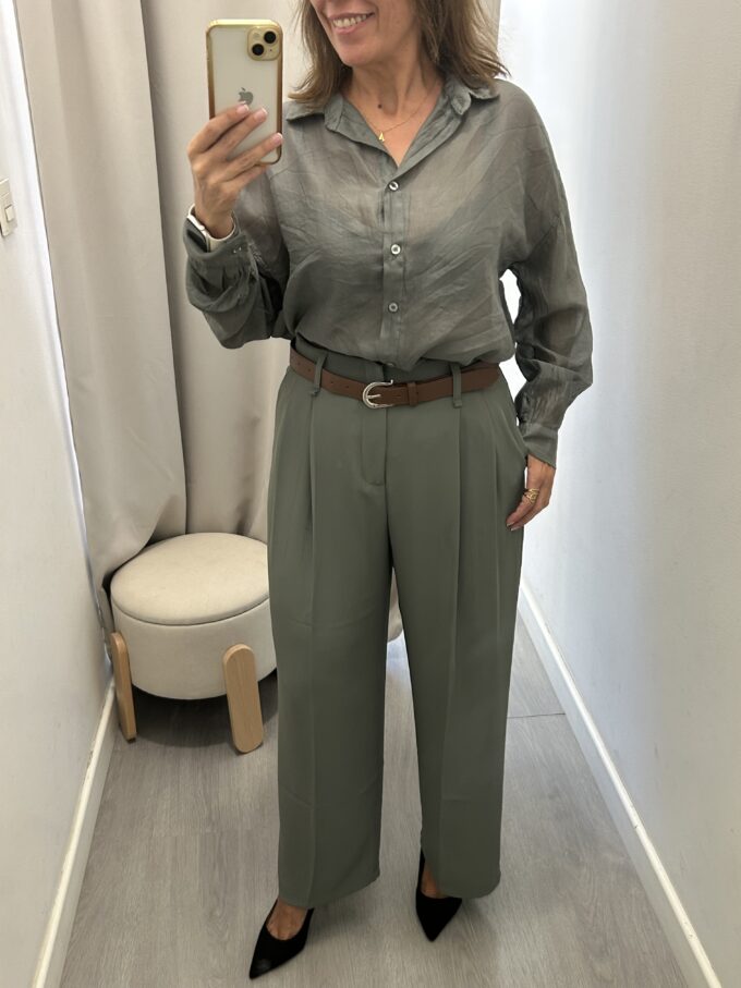 Pantalón Fluido Verde