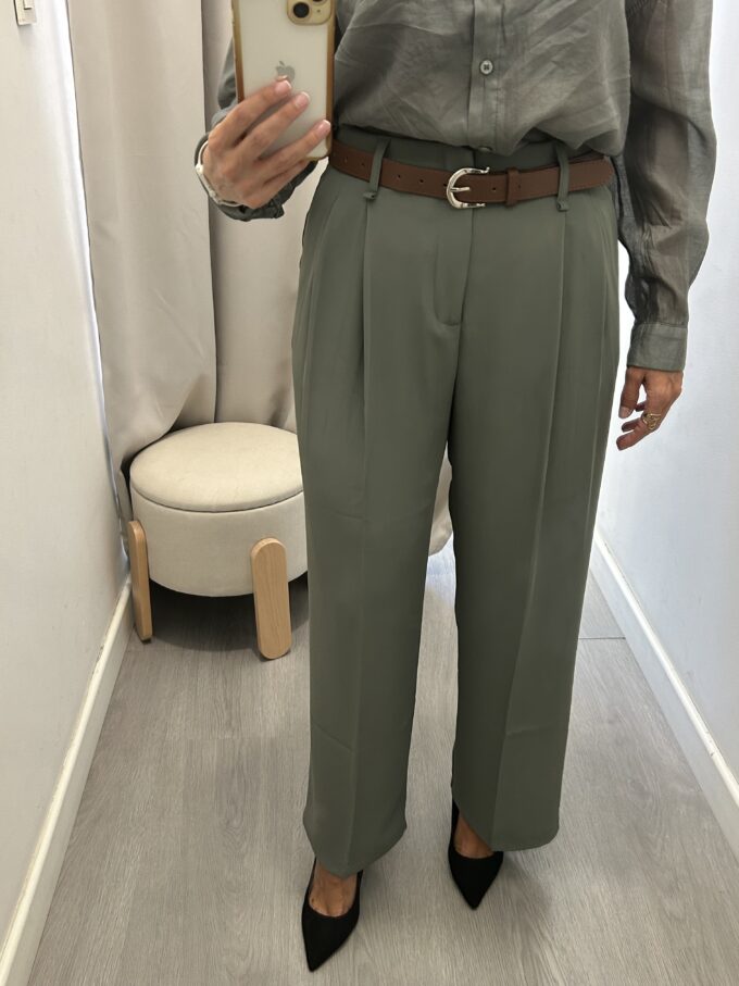Pantalón Fluido Verde