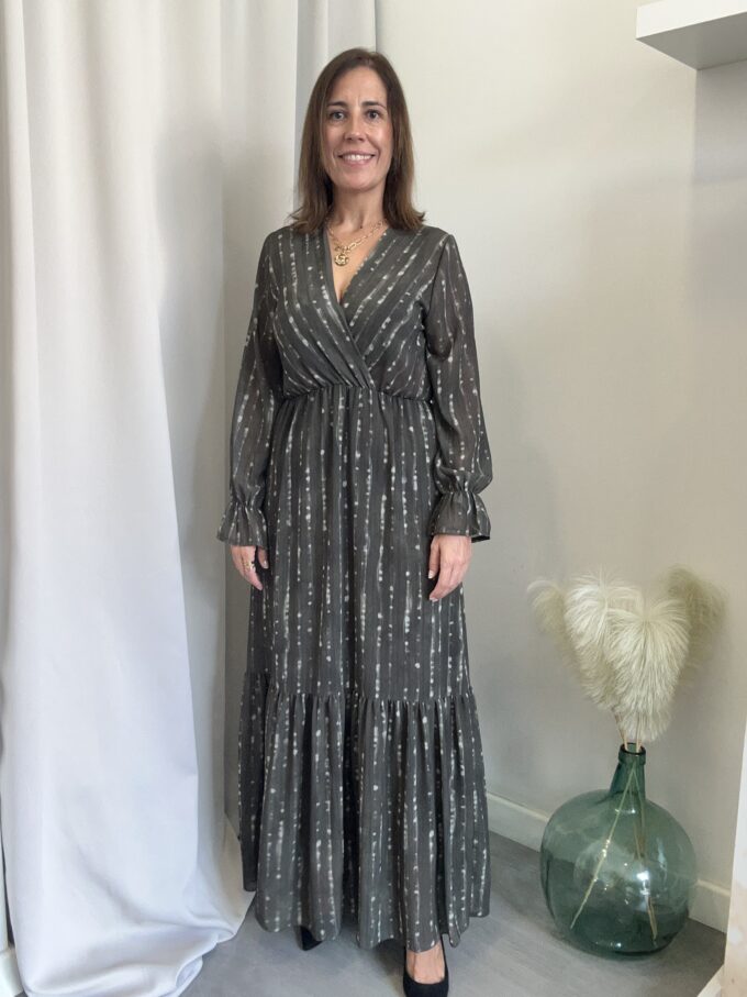 Vestido Topos Verde