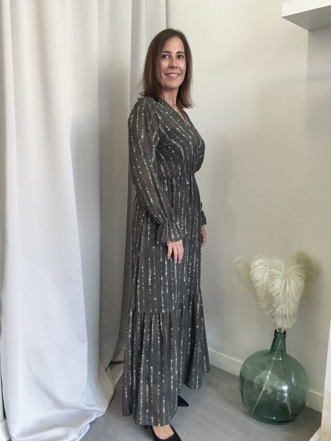 Vestido Topos Verde
