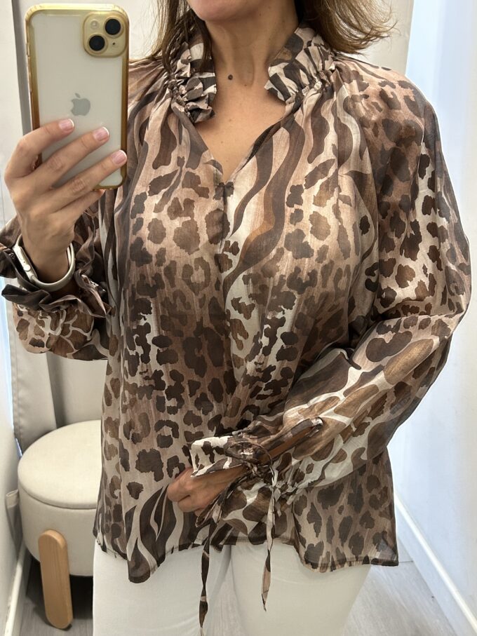 Blusa Print Marrón