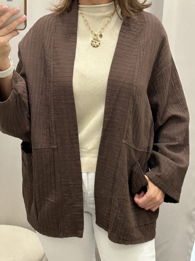 Kimono Ancho Marrón