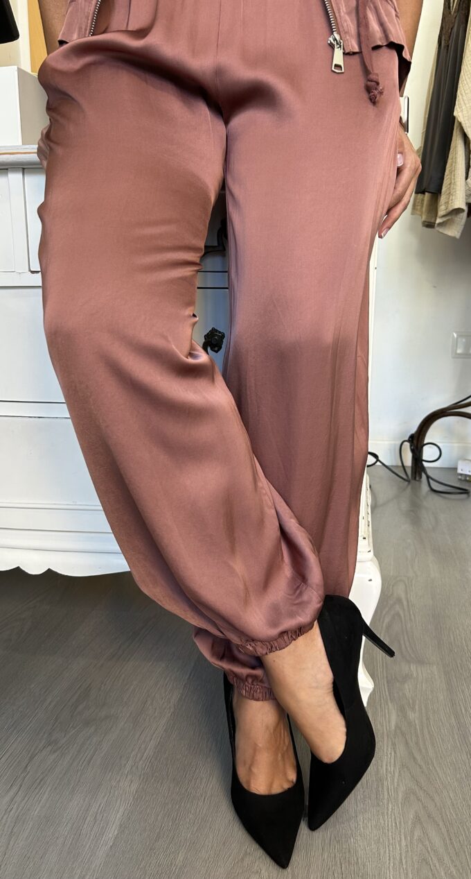 Pantalón Bombacho Rosa Antiguo