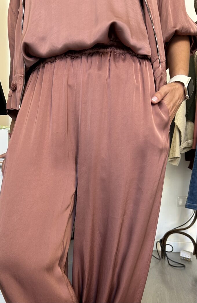 Pantalón Bombacho Rosa Antiguo