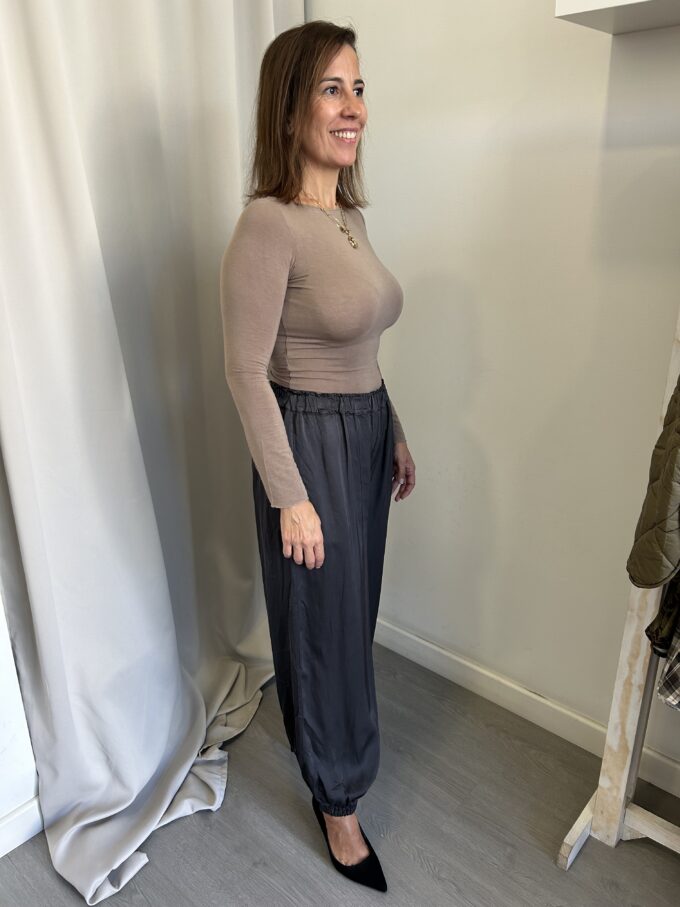 Pantalón Bombacho Gris