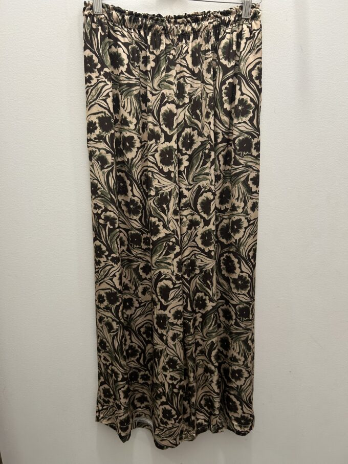 Pantalón Flores Beige