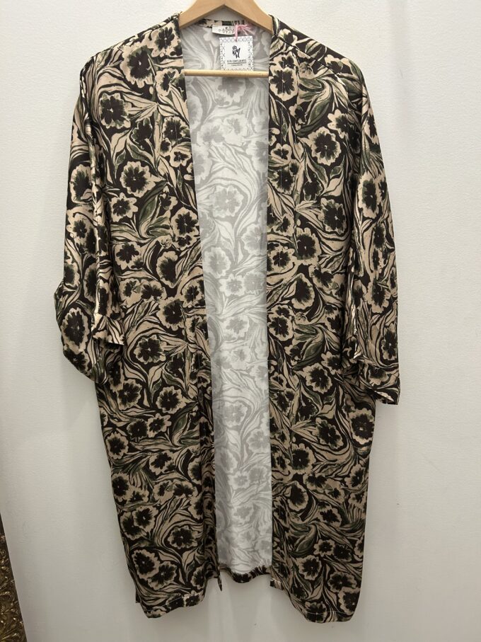 Kaftán Flores Beige