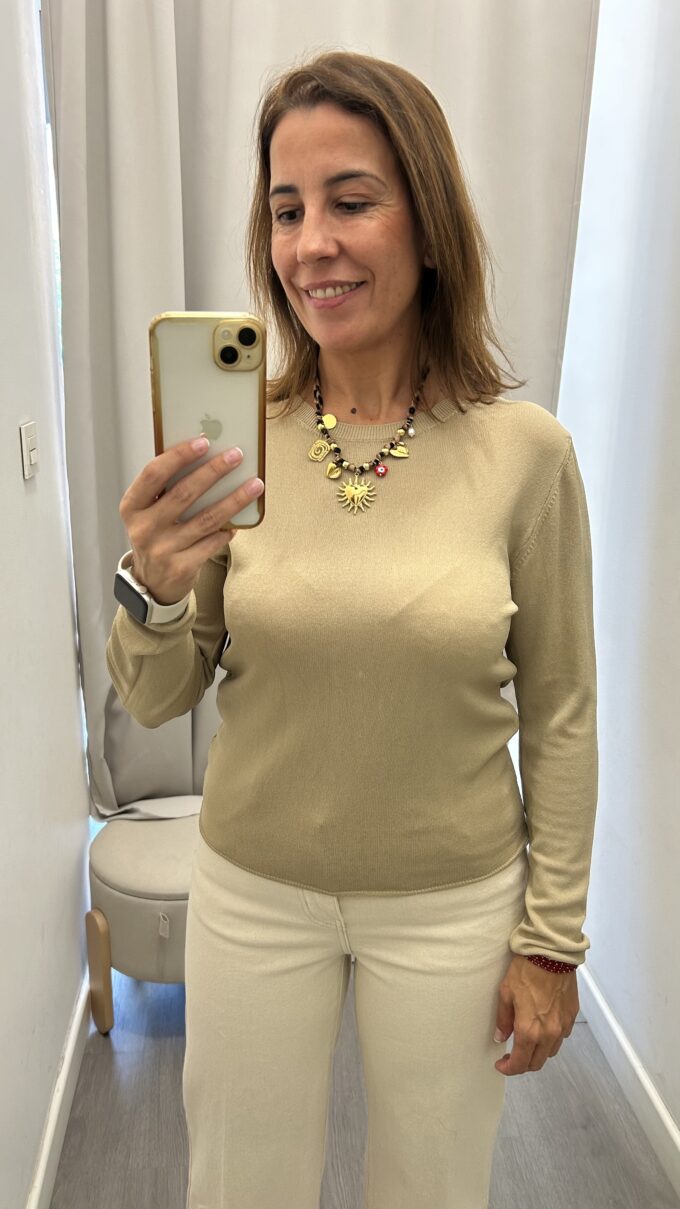 Suéter Básico Beige