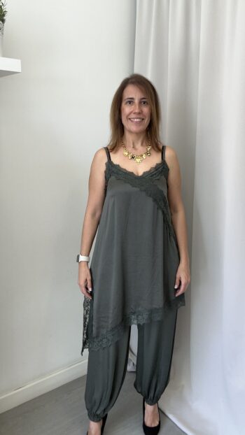 Lencero Asimétrico Largo Verde