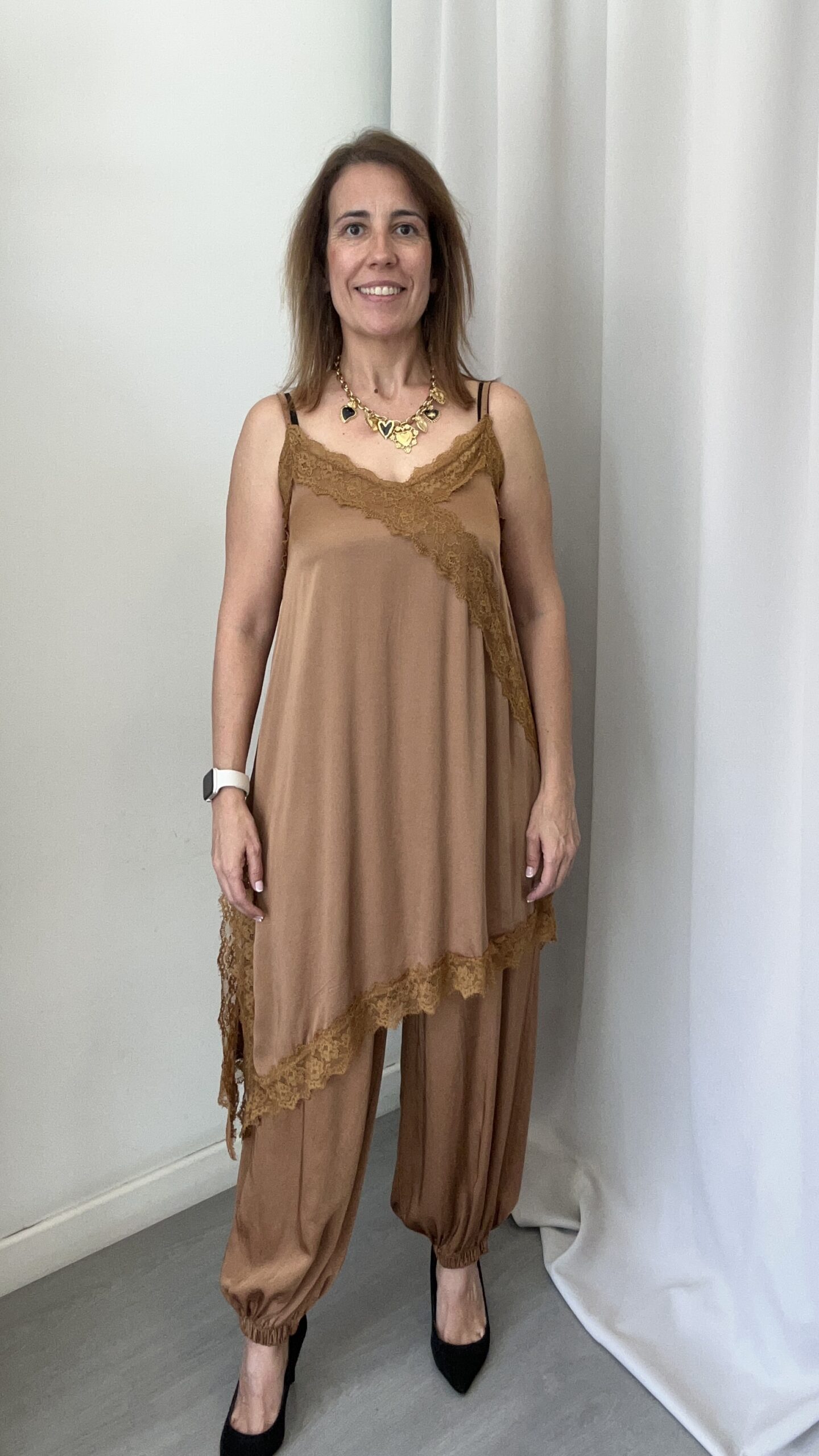 Lencero Asimétrico Largo Naranja Óxido