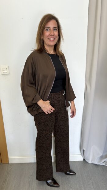 Vaquero Animal Print Marrón