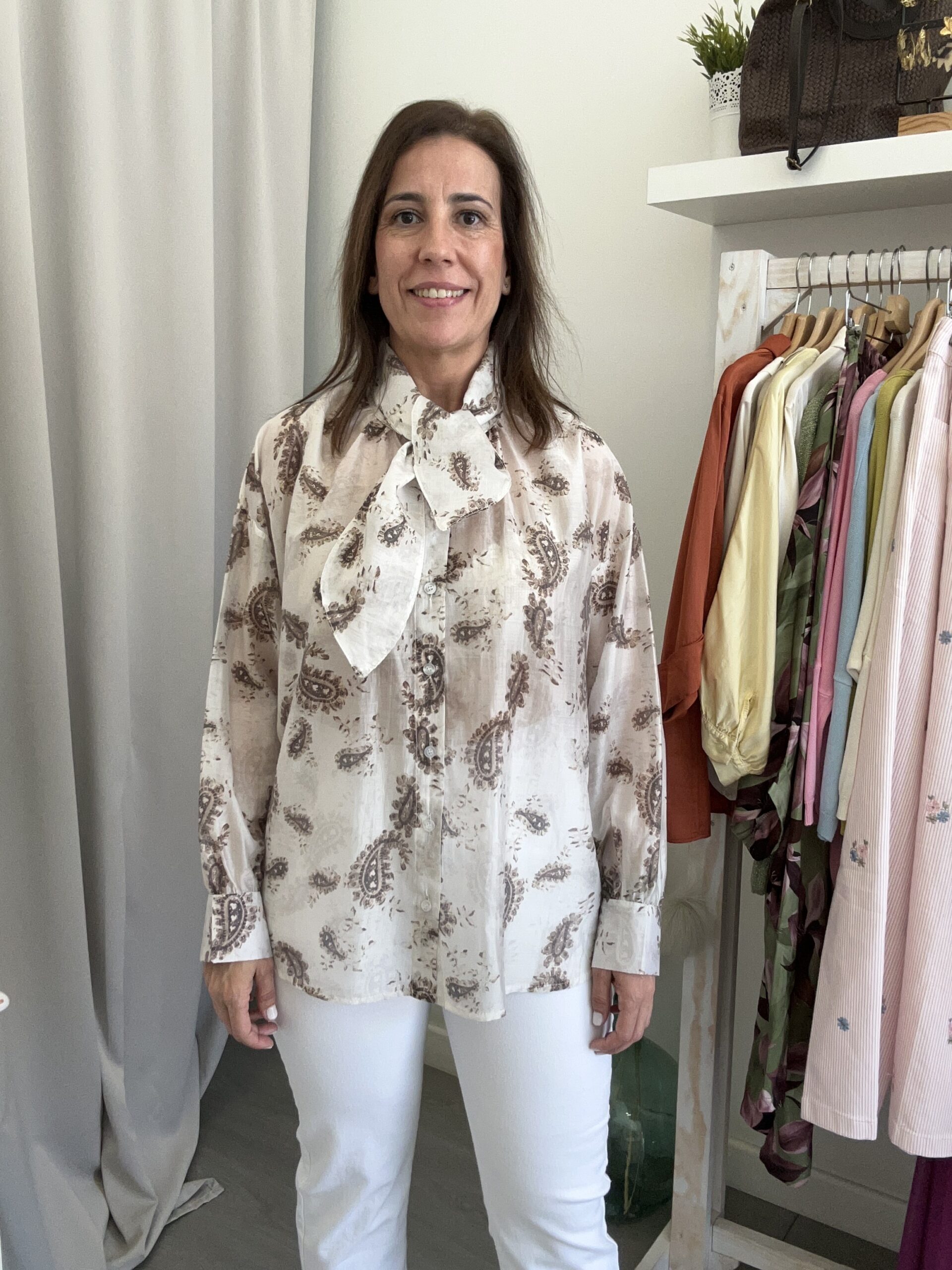 Camisa Lazo Cashmire Crudo