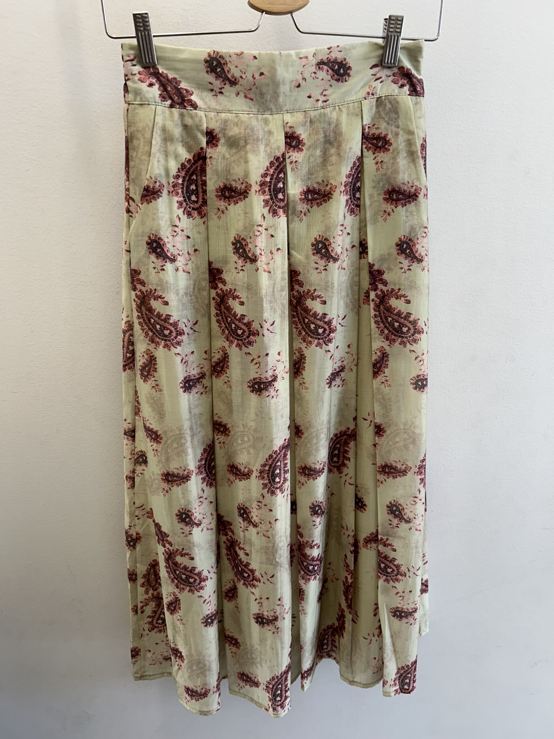 Falda Tablas Cashmire Verde