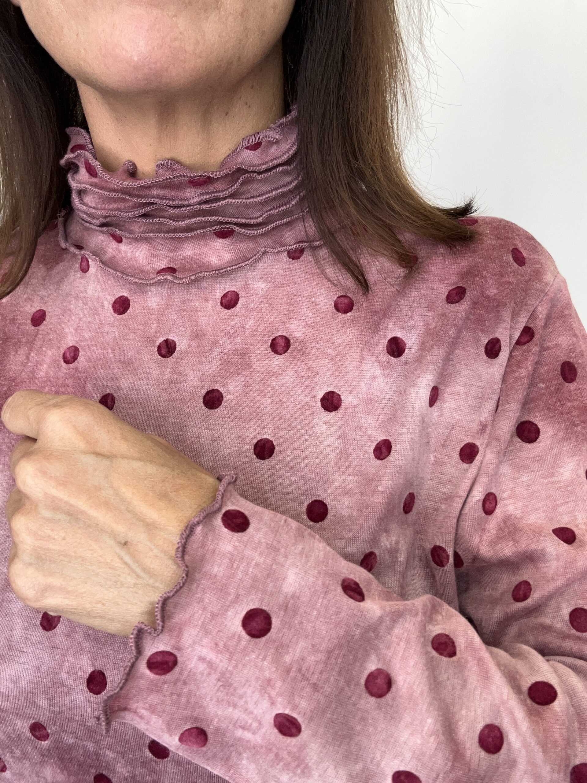 Camiseta Lunares Rosa