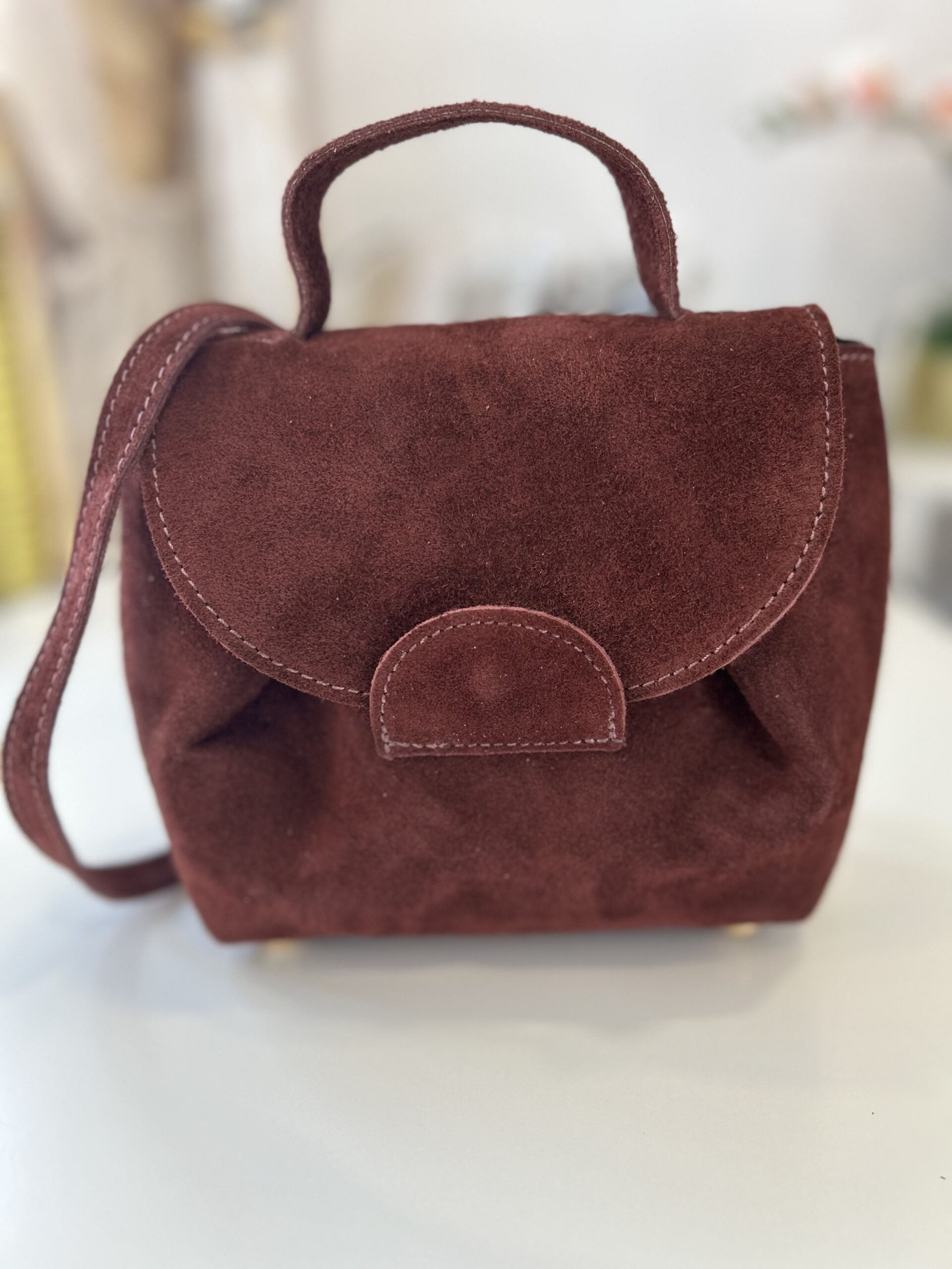 bolso Caramel Serraje Granate