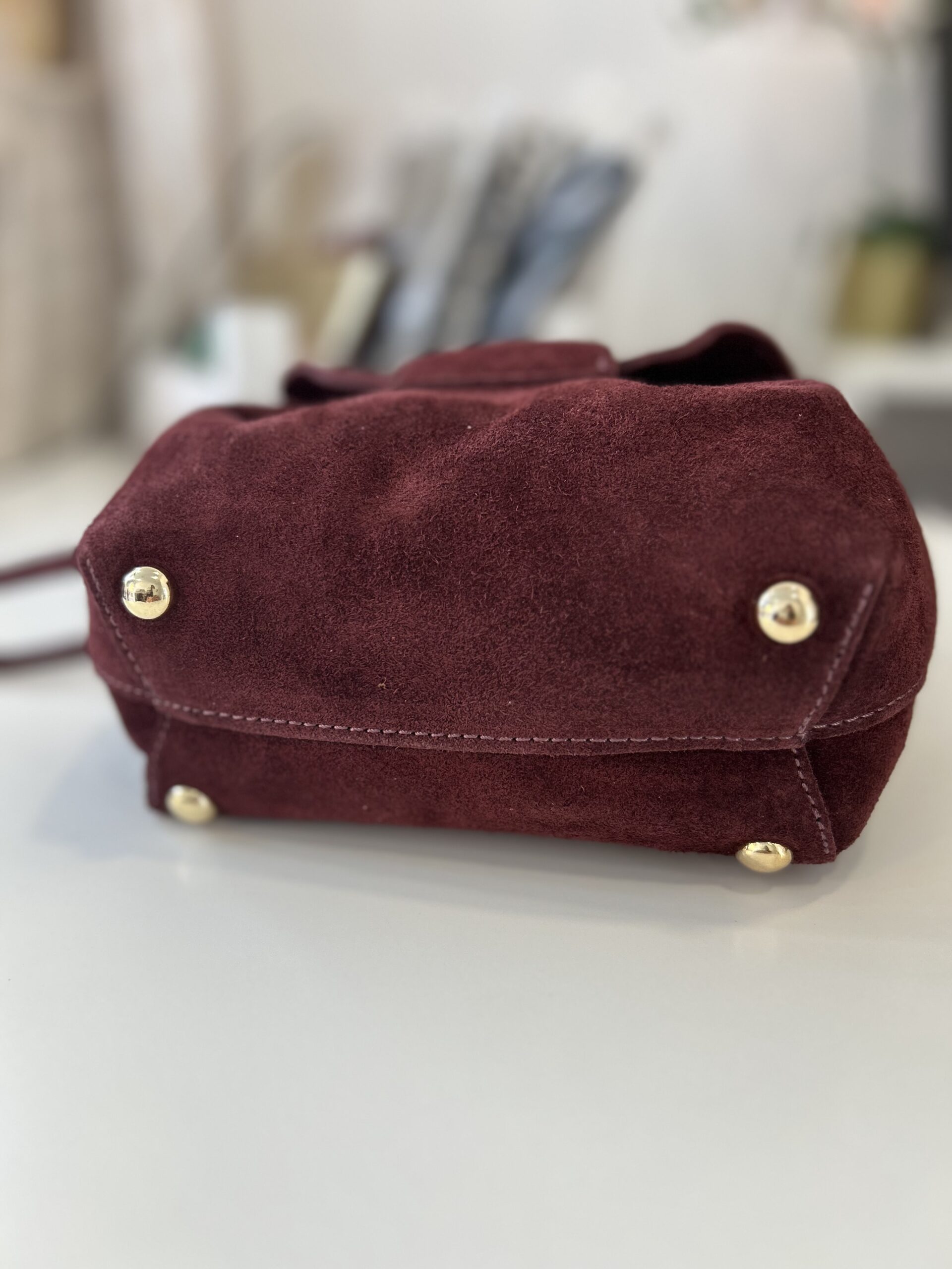 bolso Caramel Serraje Granate
